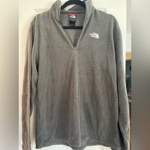 Grey North Face Quarter Zip